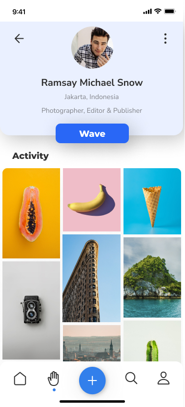 Wave App Profile Page